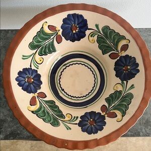 Vintage Made in Hungary Floral Wall Pottery
